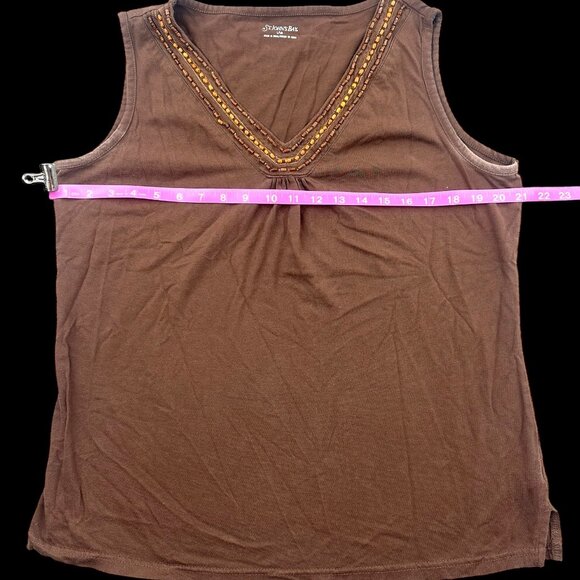 St. Johns Bay Beaded Tank Top - Picture 7 of 8